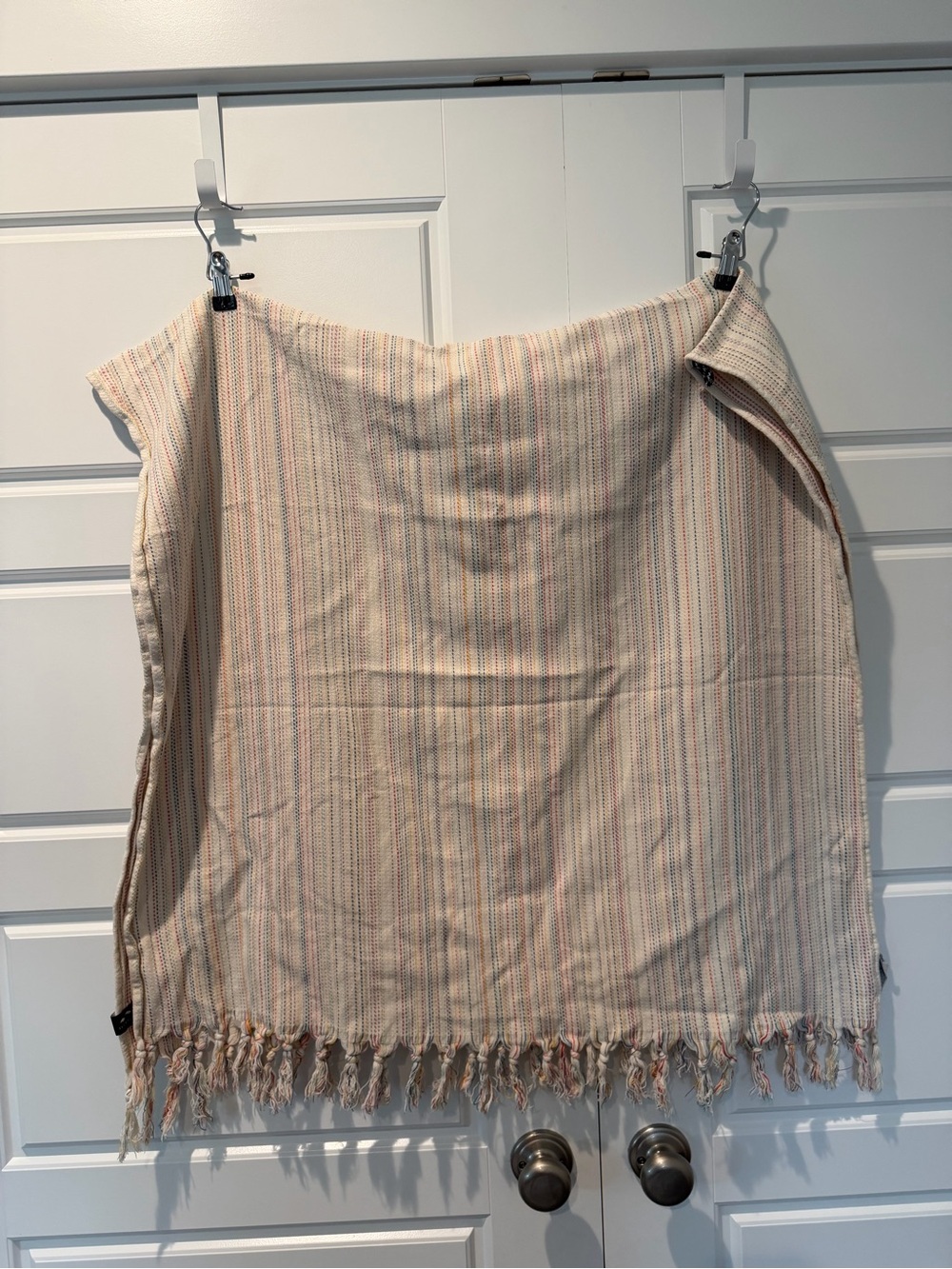 Slowtide Pennylane Towel Turkish Cotton Towel Woven Stripes Fringe Tassel Ends